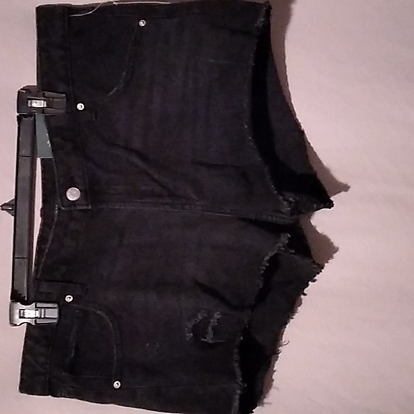 wild fable Pants - Wild Fable Distressed Women's black shorts size 16 low rise shorts